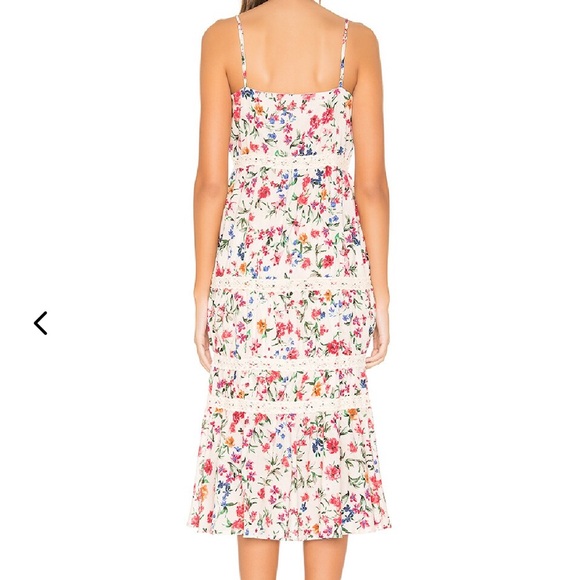 LOVERS + FRIENDS Lani Floral Midi Dress in Peony Floral sz M NWT - Picture 3 of 10
